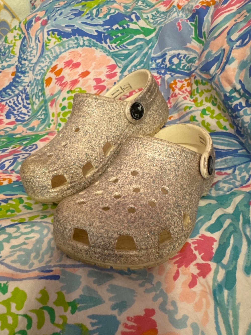 Glitter Toddler Crocs